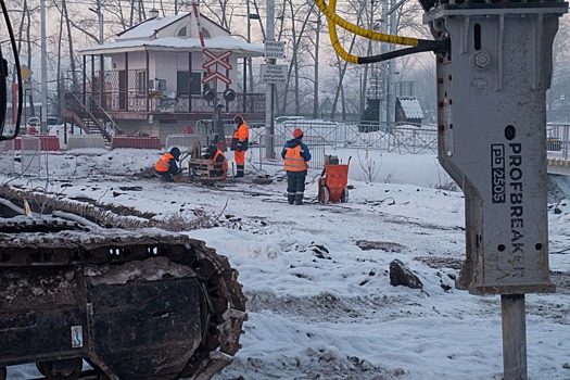 Власти рассказали о продвижении работ на въезде в кемеровский Пионер