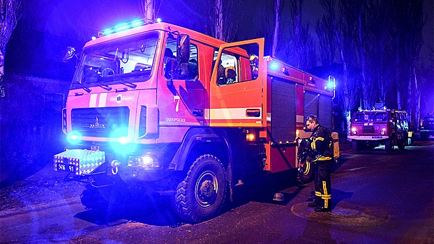 В Киеве произошел пожар