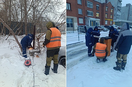 В Новосибирске демонтировали несколько самовольно установленных ограждений