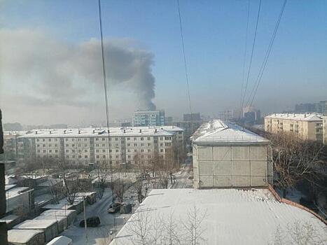 Жилой дом загорелся в Чите