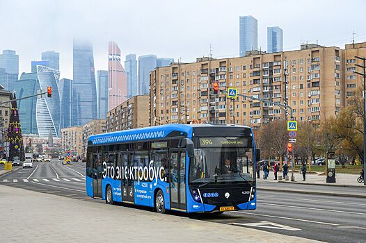 Электробусы вышли еще на один маршрут на западе и юго-западе столицы