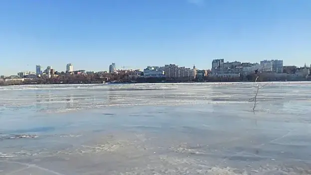 Стала известна толщина льда в феврале на Волге в Самарской области