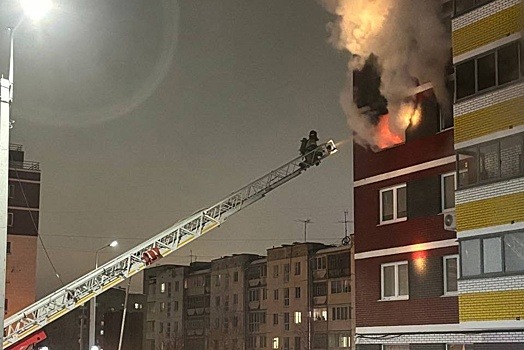 В Ижевске вспыхнул пожар в многоэтажке