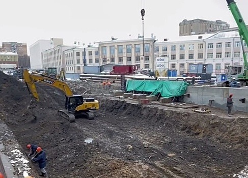 Нижегородцам показали процесс строительства метро на площади Свободы